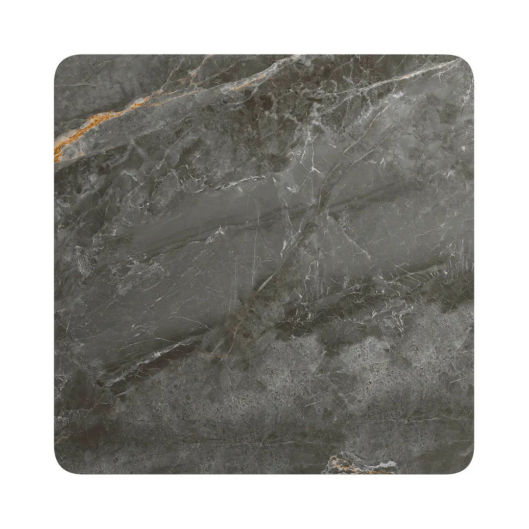 The Sterling 80cm Square Gloss Ceramic Dining Table with 2 Dining Chairs