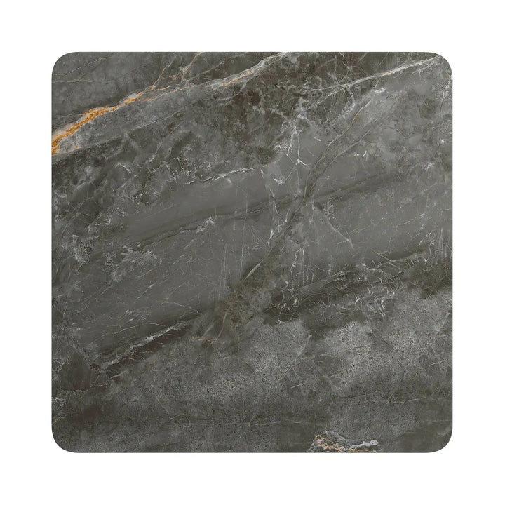 The Sterling 80cm Square Gloss Ceramic Dining Table with 2 Dining Chairs