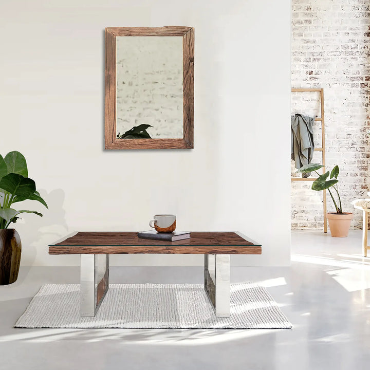 Industrial Reclaimed Wood Coffee Table – Solid Timber Design