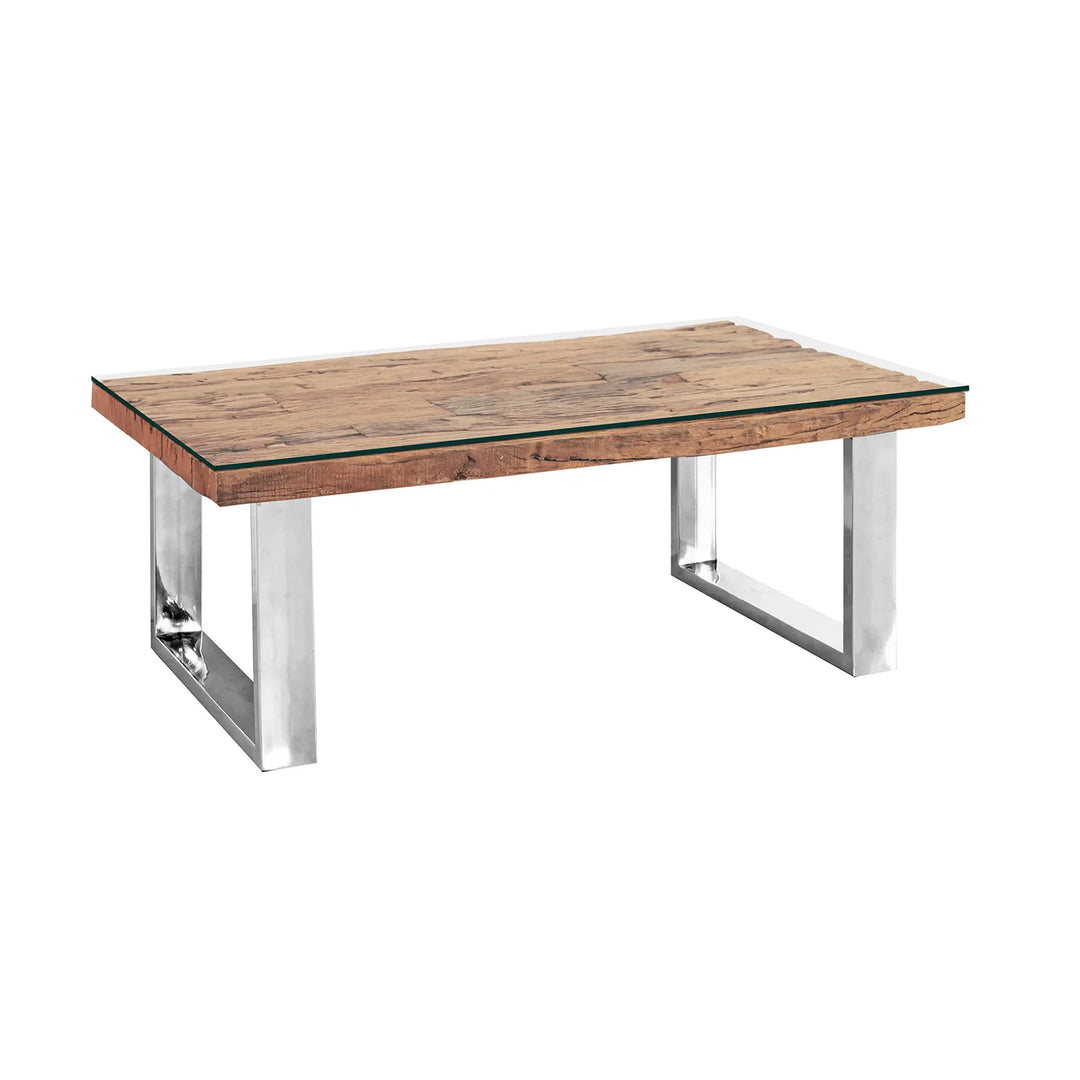 Industrial Reclaimed Wood Coffee Table – Solid Timber Design