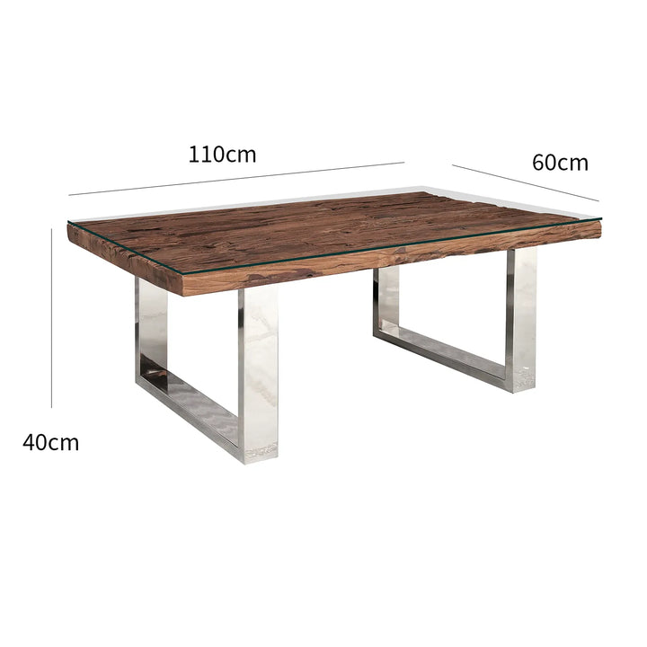 Industrial Reclaimed Wood Coffee Table – Solid Timber Design