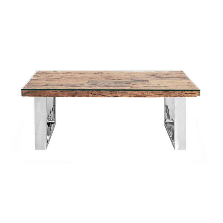 Industrial Reclaimed Wood Coffee Table – Solid Timber Design