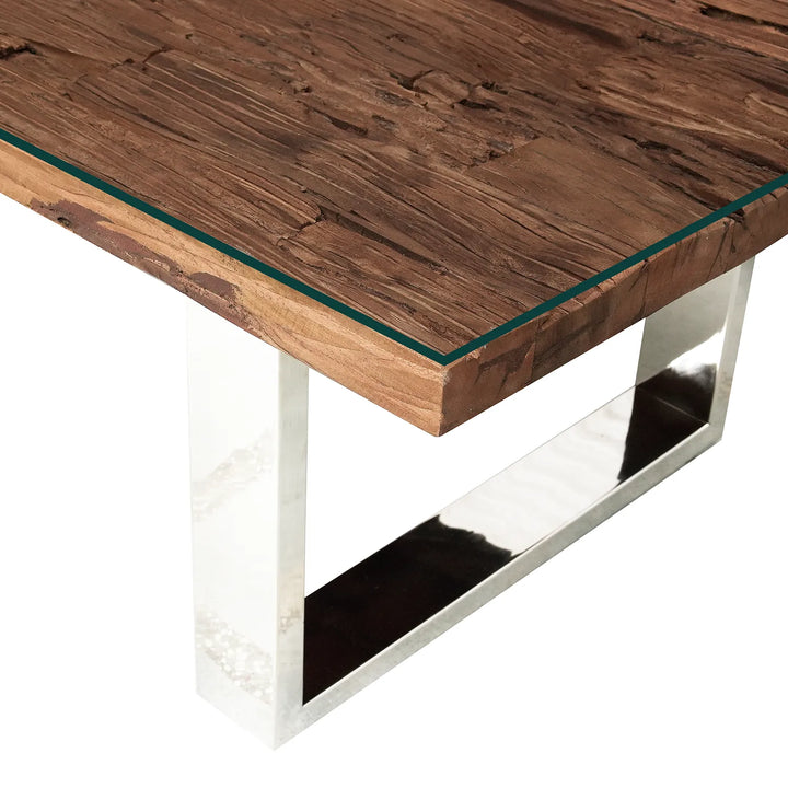 Industrial Reclaimed Wood Coffee Table – Solid Timber Design