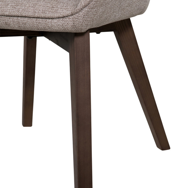 Axton 180-260 CM Dining Table Latte with Mortiz Dining Chairs