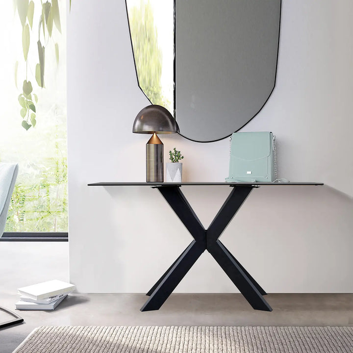 The Orion Starburst Ceramic Console Table