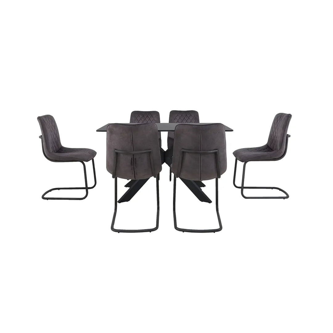 The Arlo Quilted 4-Seater Dining Set