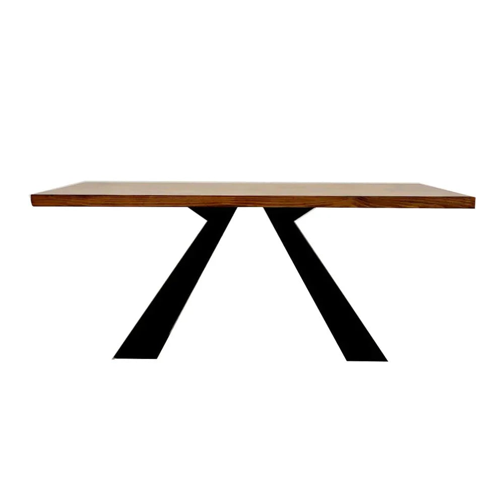 Edmunds Solid Wood Top Black Pedestal Base Dining Table Set