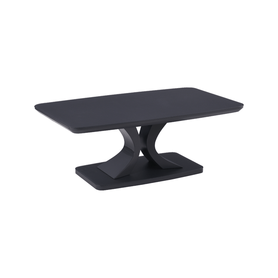 Modern Charcoal Coffee Table with Sleek Finish