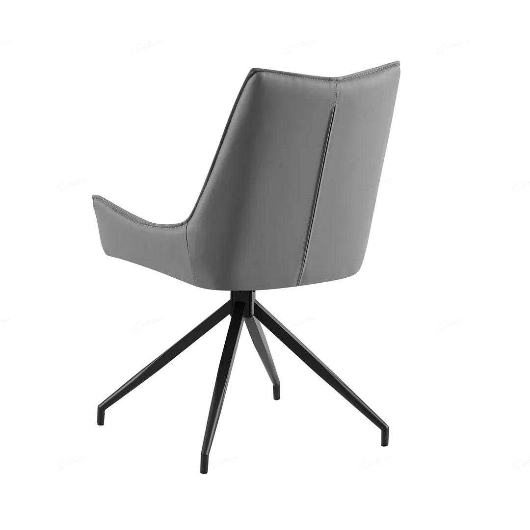 Ramada Swivel Extension Dining Table Set with 4 Grey Swivel Chairs