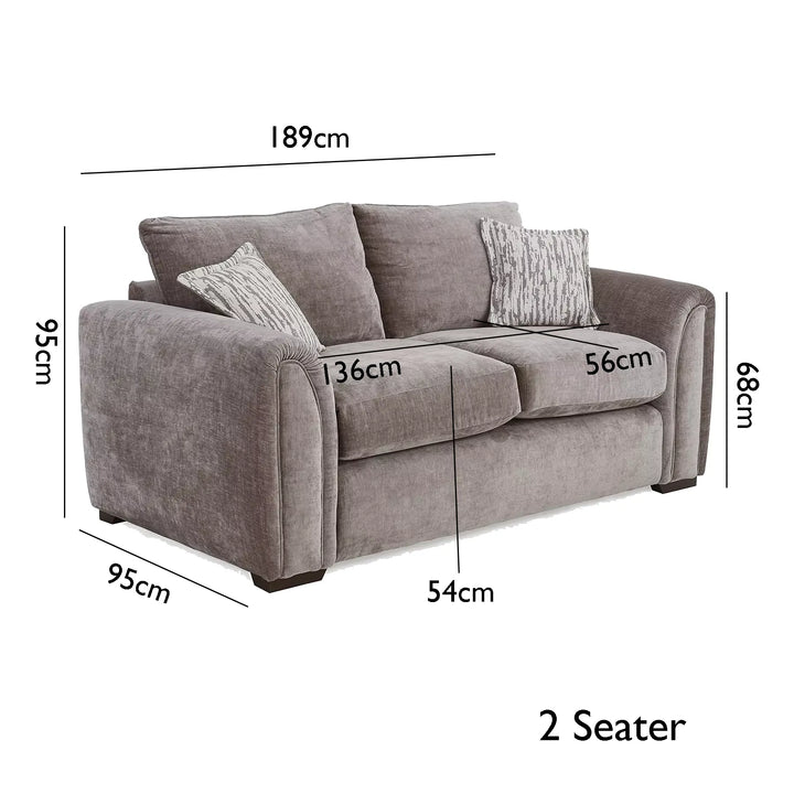 Utopia Dion Chenille Fabric Sofa Collection