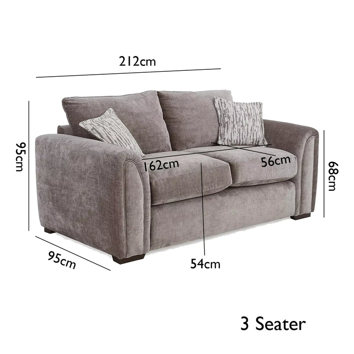 Utopia Dion Chenille Fabric Sofa Collection