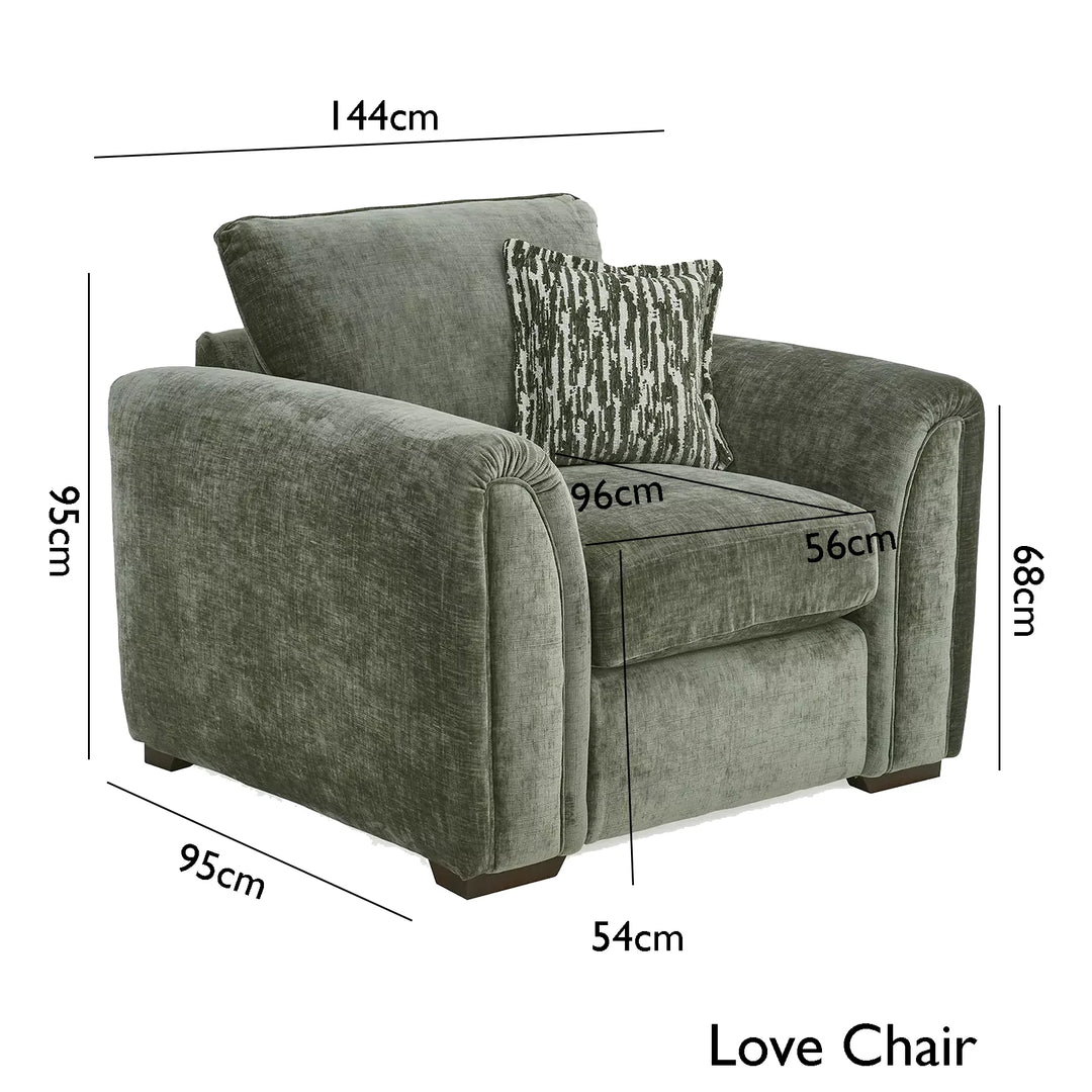 Utopia Dion Chenille Fabric Sofa Collection