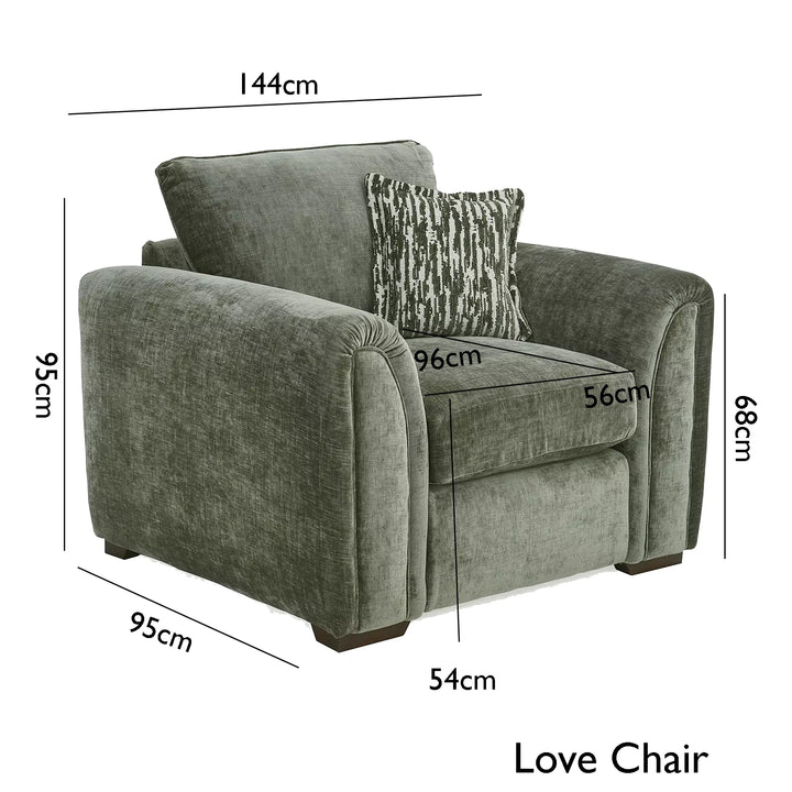 Utopia Dion Chenille Fabric Sofa Collection