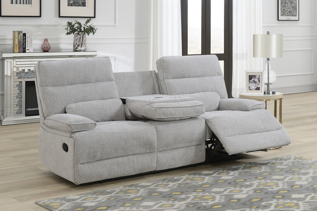 Eloise 3 Seater Manual Recliner Grey