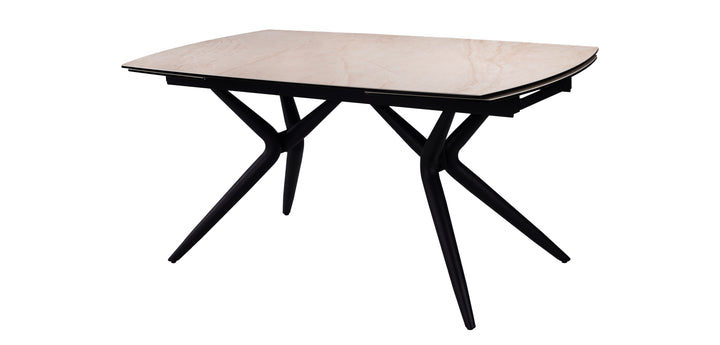 Euphoria Italian ceramic table in matte grey