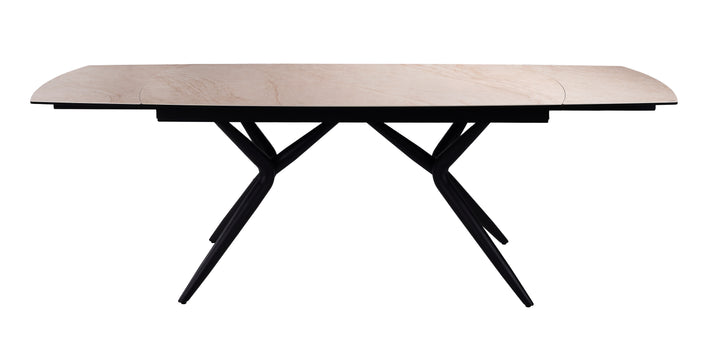 Euphoria Italian ceramic table in matte grey