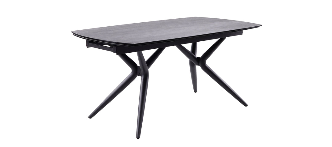 Euphoria Italian ceramic table in matte grey