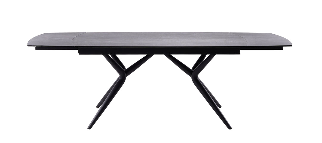 Euphoria Italian ceramic table in matte grey