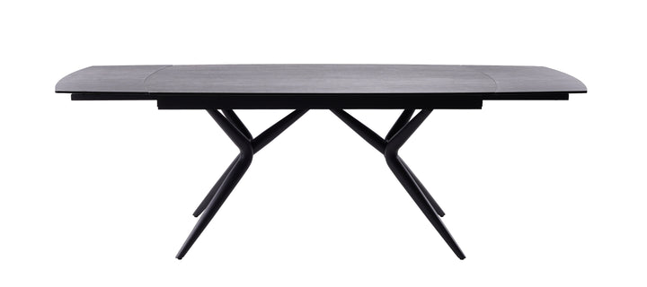 Euphoria Italian ceramic table in matte grey