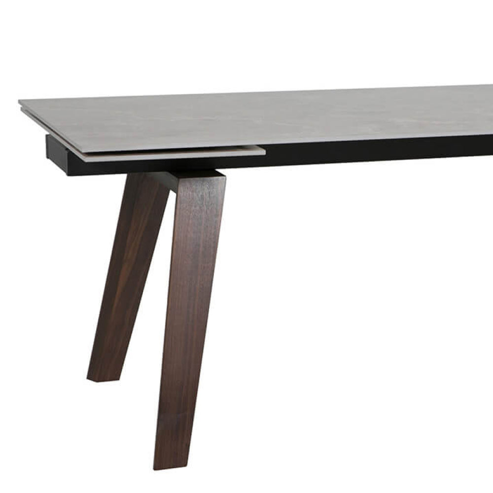 Axton 180-260 CM Dining Table Latte with Mortiz Dining Chairs