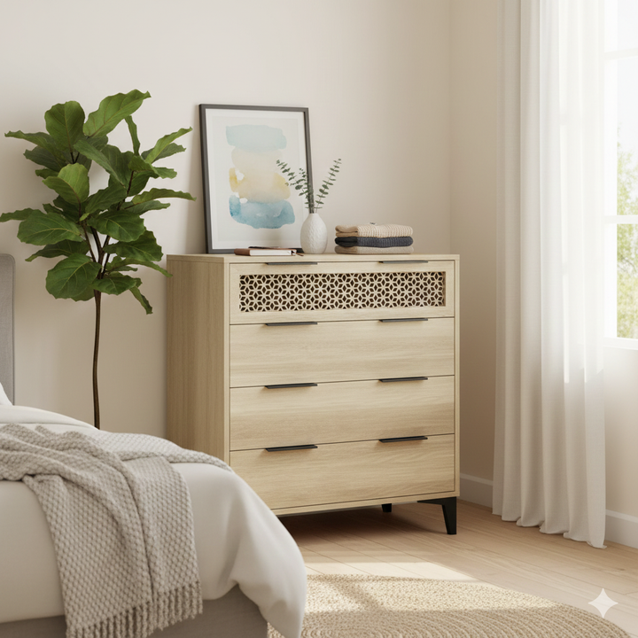 OakEase 4-Drawer Chest