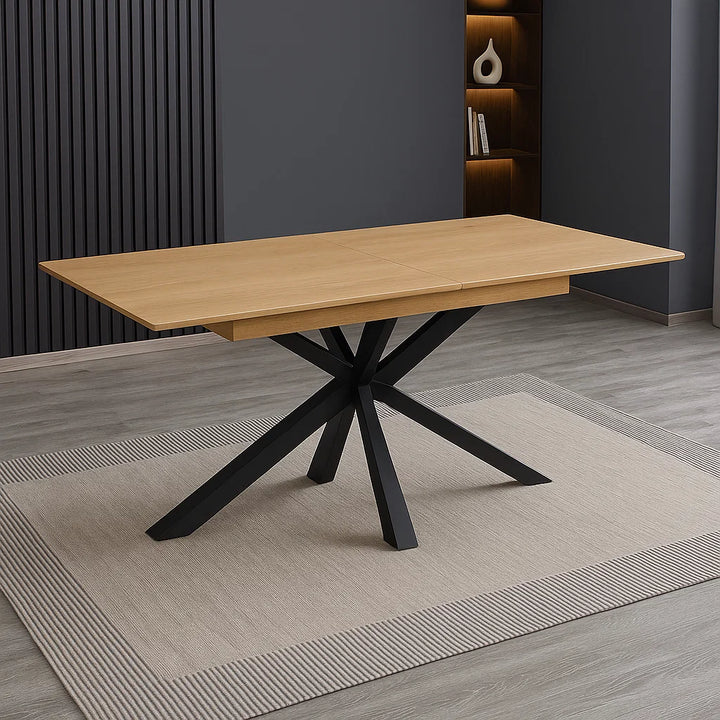 Hereford 160CM Extending Dining Table With Wooden Base