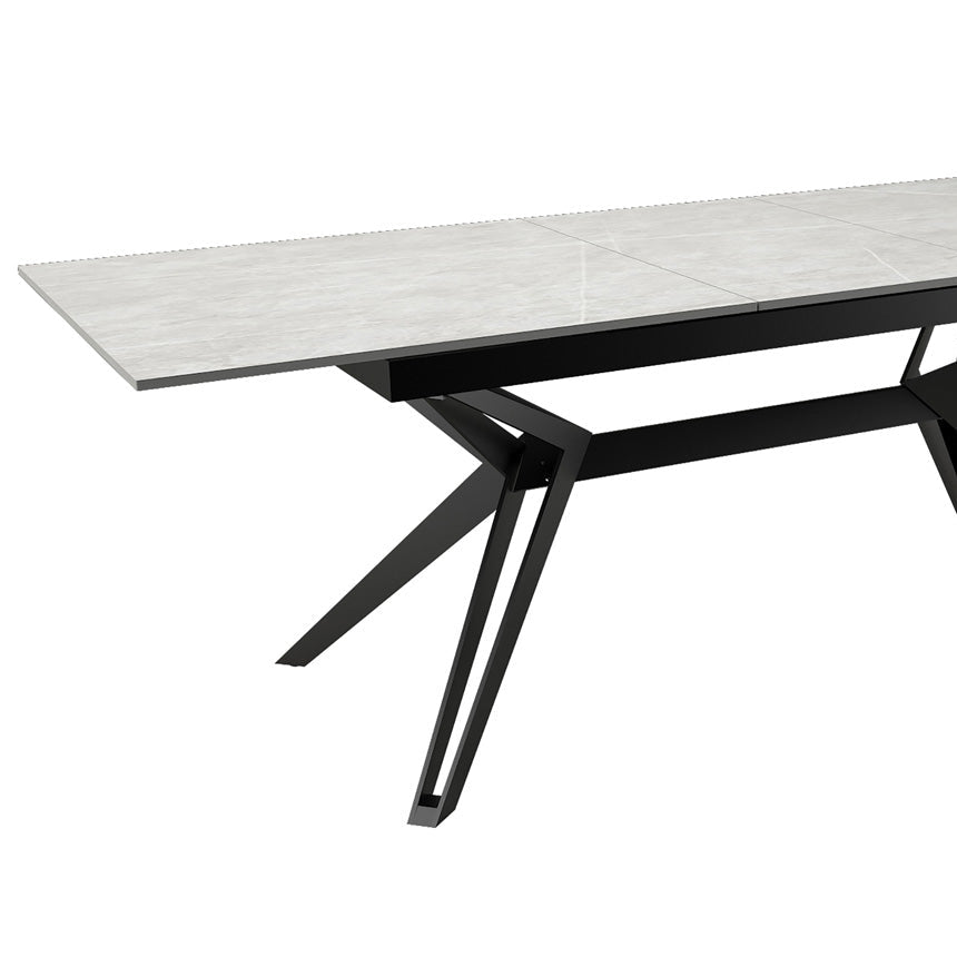 Kore Light Grey Sintered Stone Dining Table Set