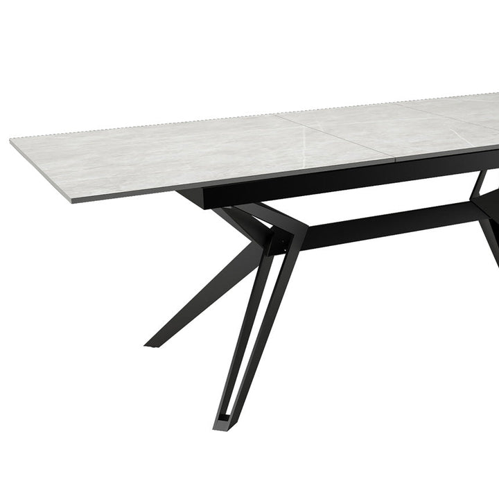 Kore Light Grey Sintered Stone Dining Table Set