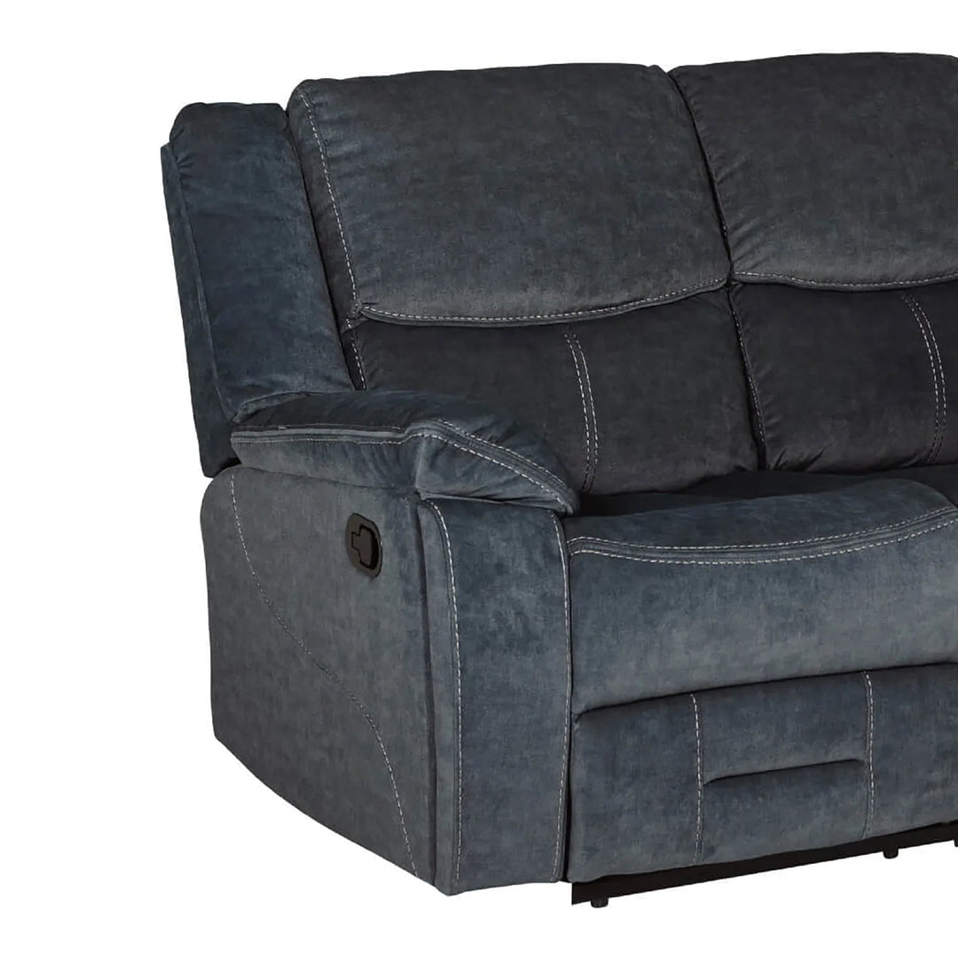 Klayton 2 Seater Manual Recliner Sofa in Khaki