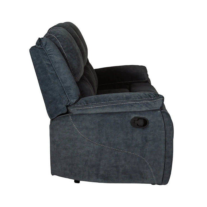 Klayton 3 Seater Manual Recliner Sofa in Khaki