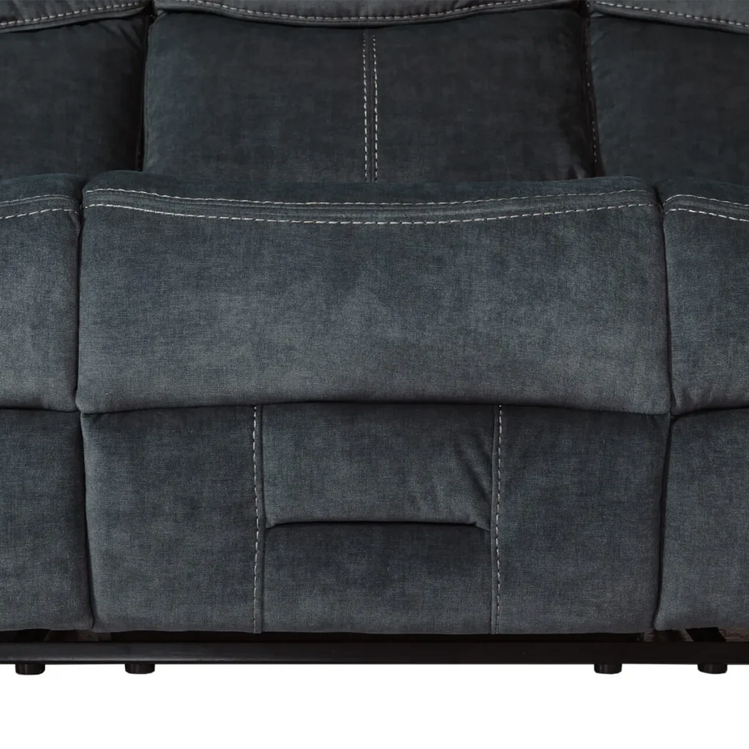 Klayton 3 Seater Manual Recliner Sofa in Khaki