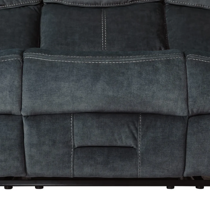 Klayton 3 Seater Manual Recliner Sofa in Khaki