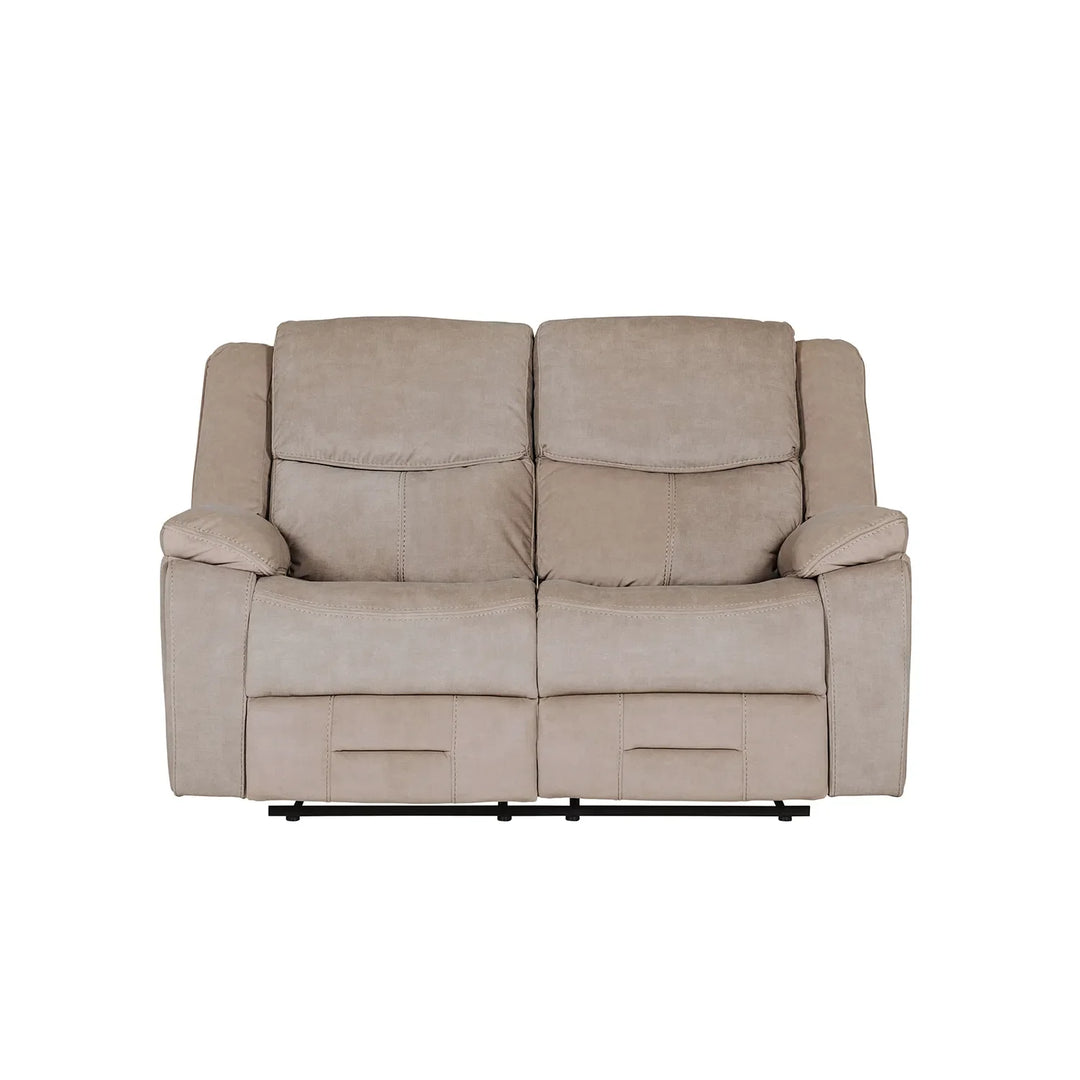 Klayton 2 Seater Manual Recliner Sofa in Khaki