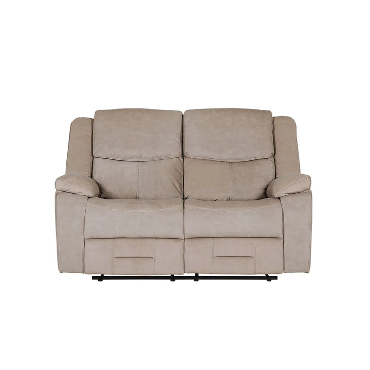 Klayton 2 Seater Manual Recliner Sofa in Khaki