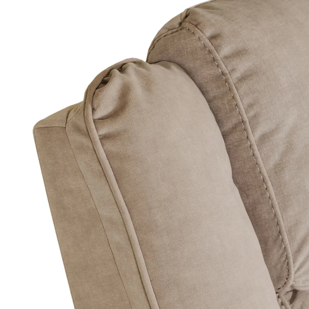 Klayton 3 Seater Manual Recliner Sofa in Khaki