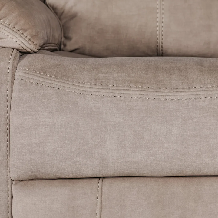 Klayton 3 Seater Manual Recliner Sofa in Khaki