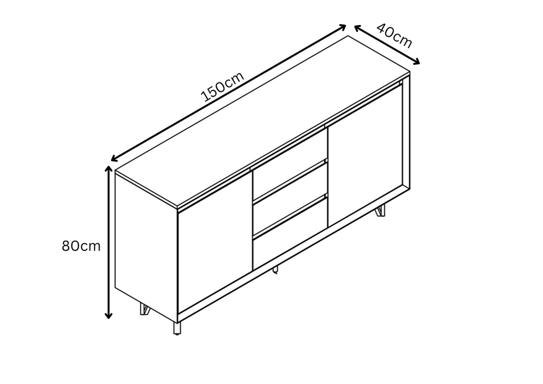Bari Marble Sideboard