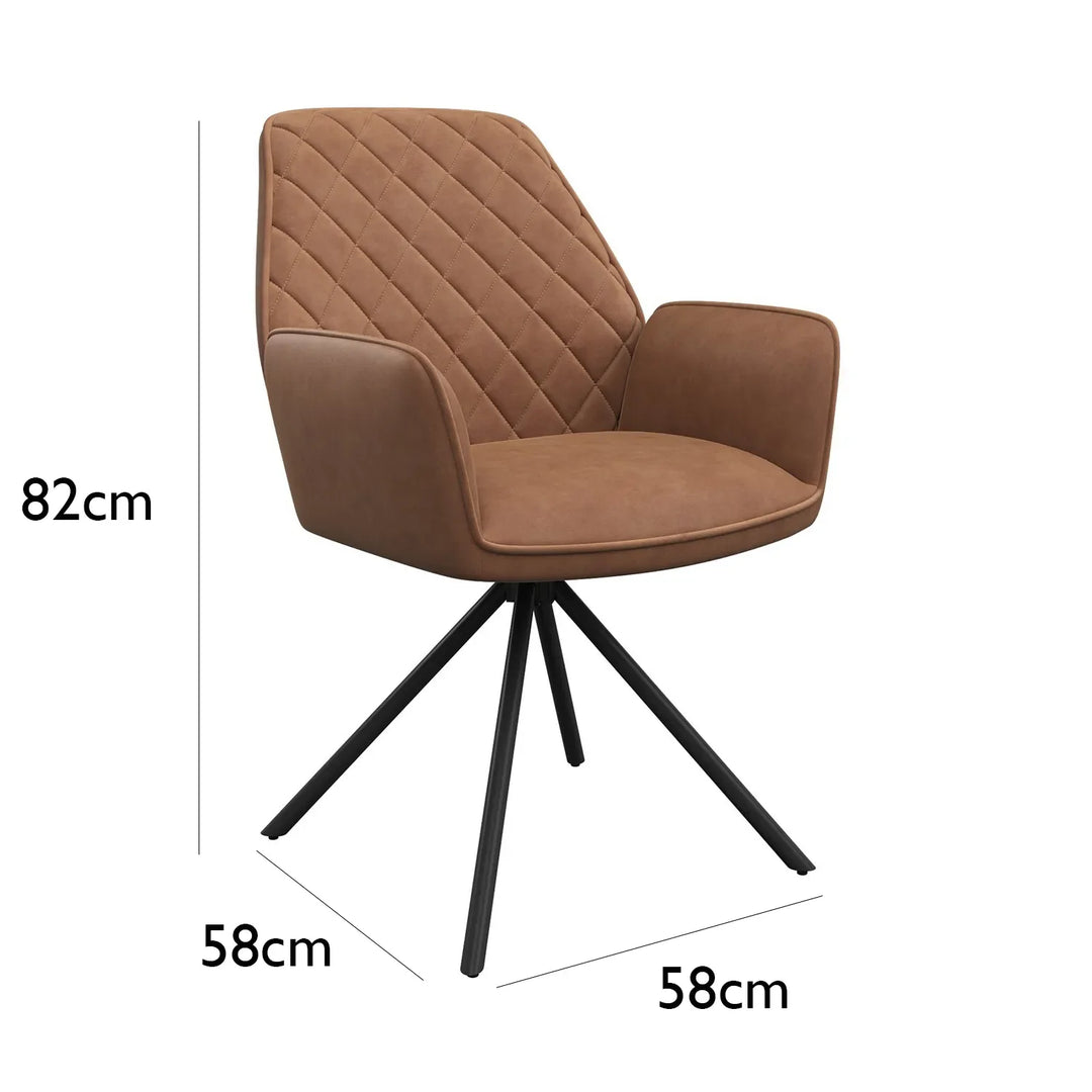 Alonzo Oak Effect Ceramic Extending Round Dining Table with 4 Lina Chairs