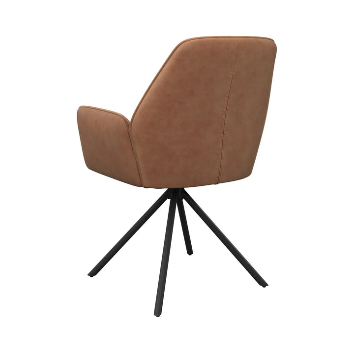 Alonzo Oak Effect Ceramic Extending Round Dining Table with 4 Lina Chairs