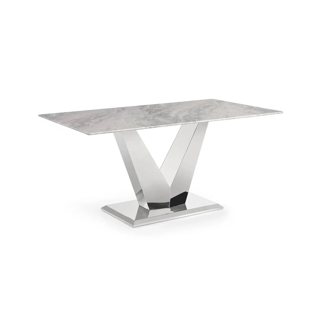 Venice 1600cm Grey Marble Dining Table