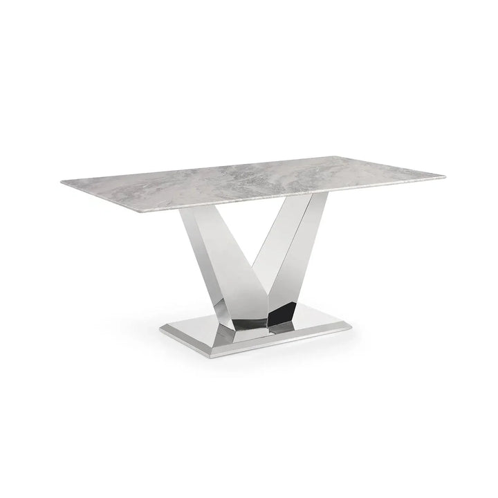Venice 1600cm Grey Marble Dining Table