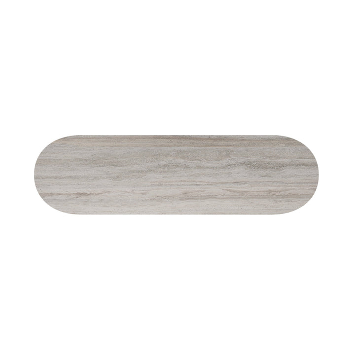 Modena Ivory Grey Travertine Ceramic Sideboard