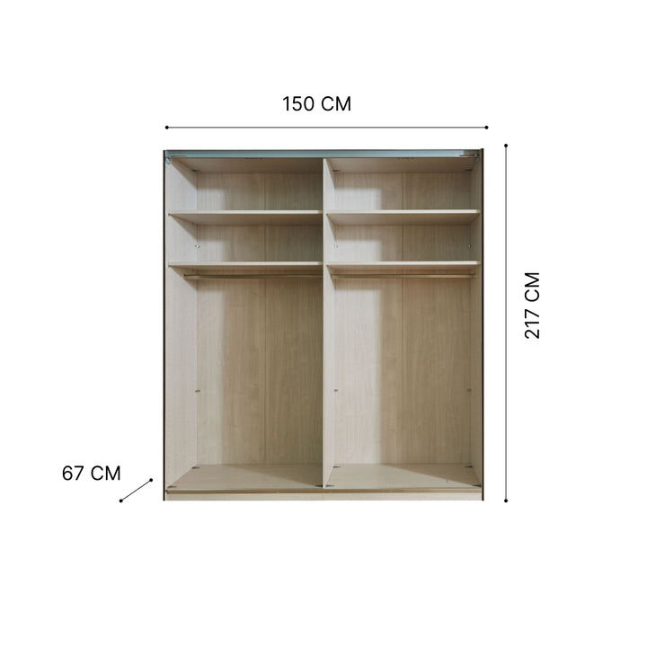 Nova Plus Sliding Wardrobe with Decor Front