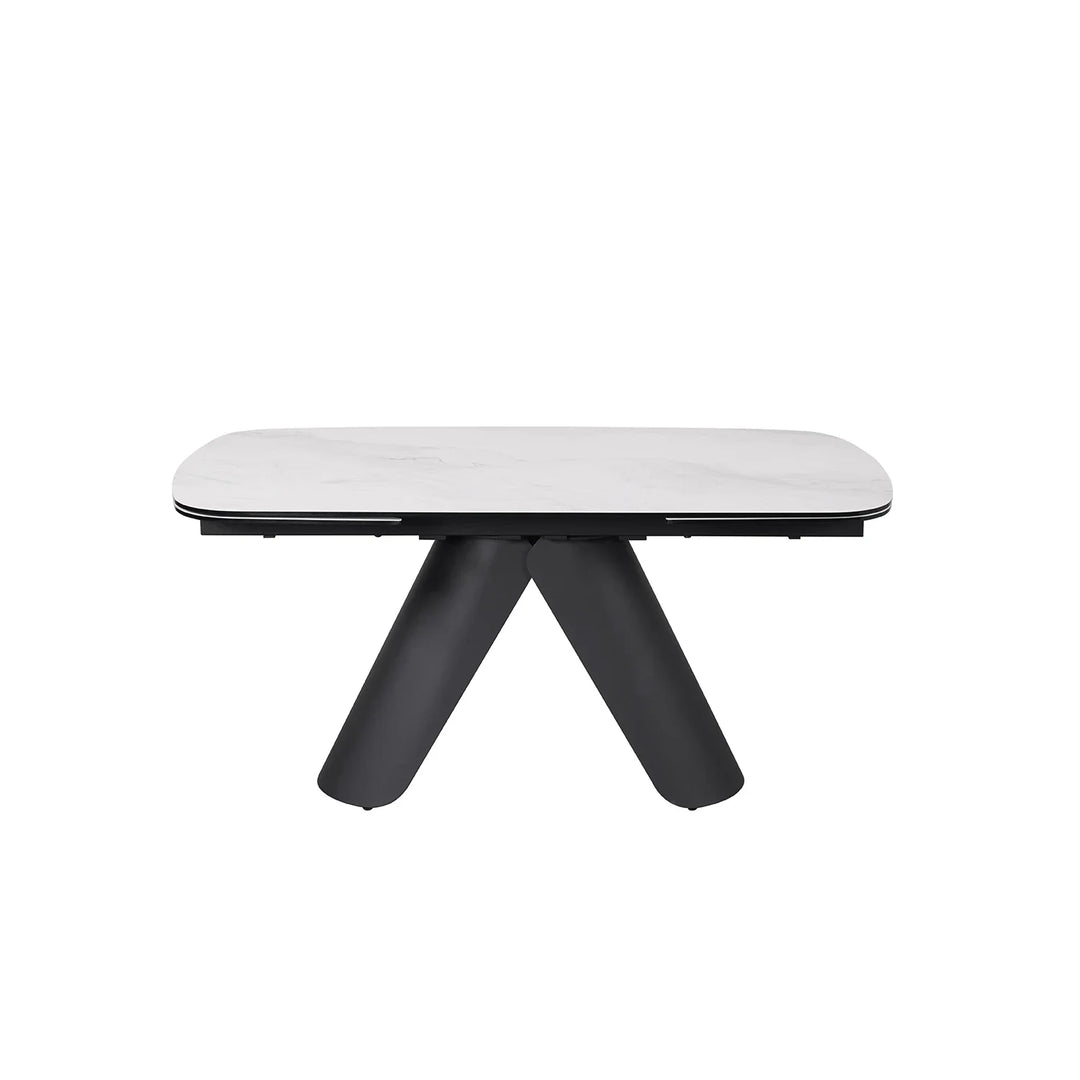 Pearl Extending Dining Table with 4 Swivel Dining Chairs