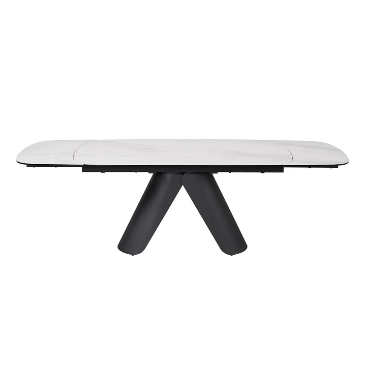Pearl Extending Dining Table with 4 Swivel Dining Chairs