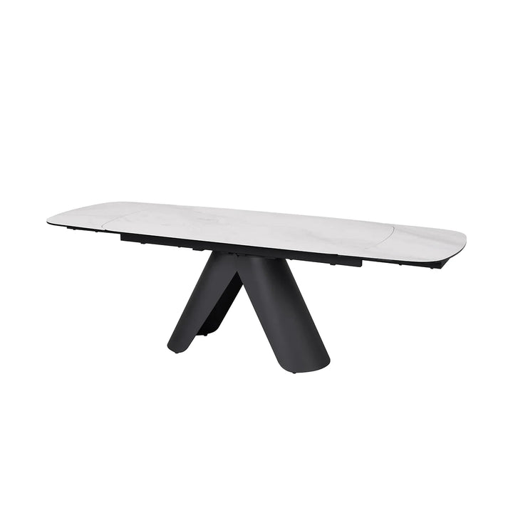 Pearl Extending Dining Table with 4 Swivel Dining Chairs