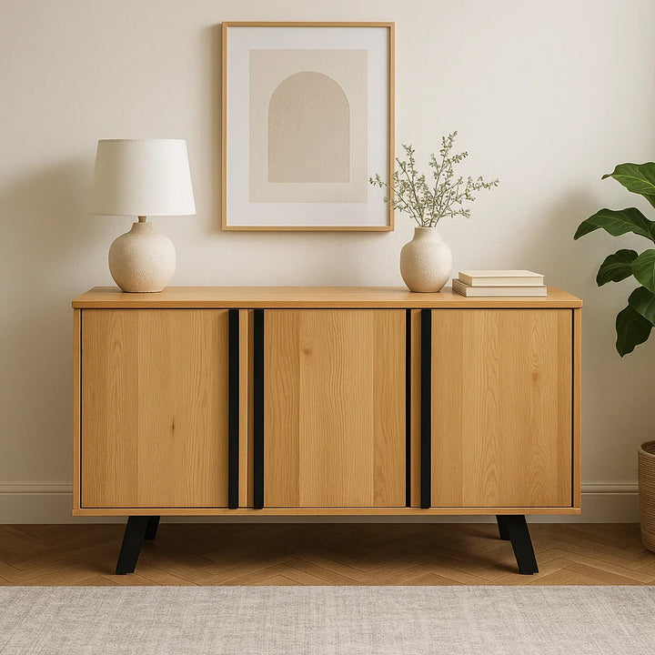 Hereford Oak Sideboard - 3 Door