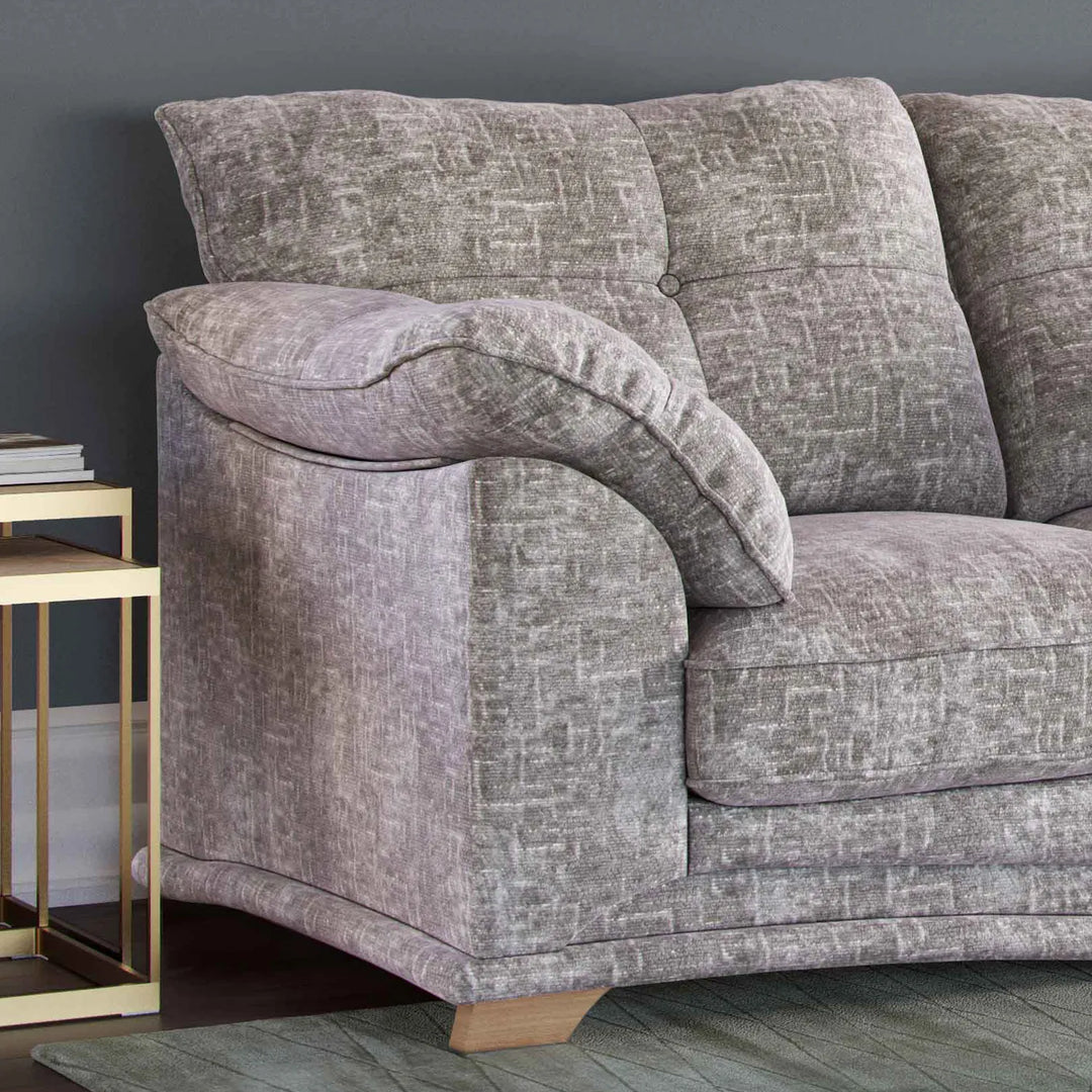 Nicole Fabric Upholstered 3 Seater Sofa