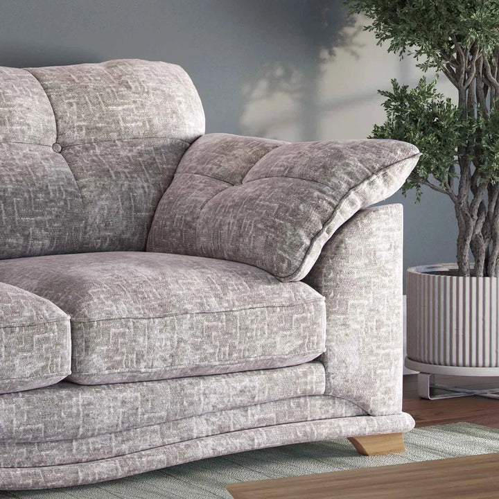 Nicole Fabric Upholstered 3 Seater Sofa