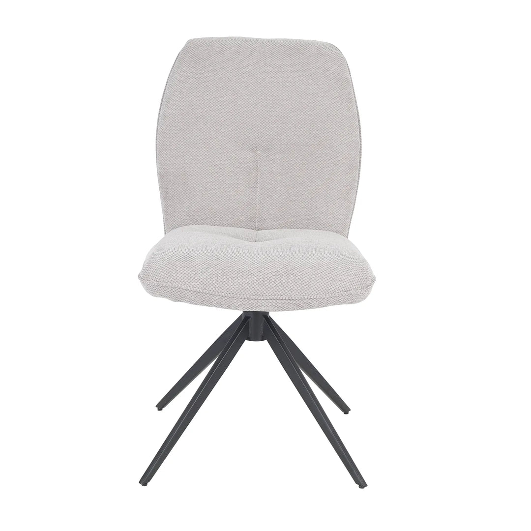 Pearl Extending Dining Table with 4 Swivel Dining Chairs